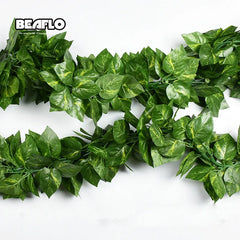 10 Style 1pc Artificial Decoration Vivid Vine Rattan Leaf Vagina Grass Plants Grape Leaves For Home Garden Party Decor B1015