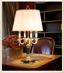 Luxury K9 big black crystal table lamp