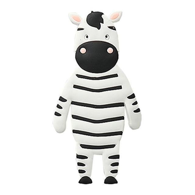 Flexible Adhesive Animal Fridge and Wall Hooks Zebra | Sage & Sill