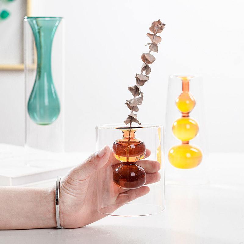 Blown Glass Bubble Vases