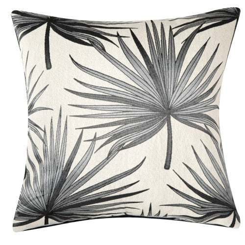 Plant Pattern Linen Pillow Case